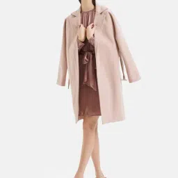 Kazo Pink Striped A Line Dress image 4