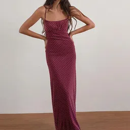 Outzidr Polka Maxi Dress-picture-27