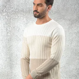 Crimsoune Club Men Colourblocked Pullover Sweaters-image-92