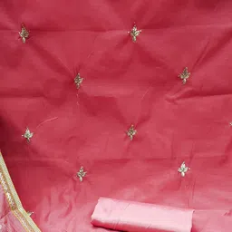 Ishin Embroidered Unstitched Dress Material image 4