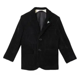 BLUE GIRAFFE Boys Black Striped Blazer-picture-38