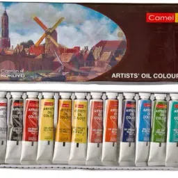 Camlin Camel Artist'S Oil Color Box - 20Ml Tubes, 12 Shades Pack of 1 ,111702-picture-25