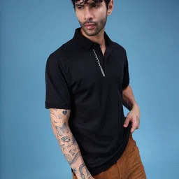 LIMEROAD Men Polo Collar T-shirt-image-50
