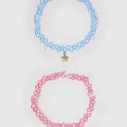 Accessorize Girls Set Of 2 Heart Choker Necklaces-image-56