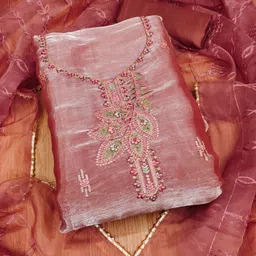 Panzora Embroidered Unstitched Dress Material-picture-31