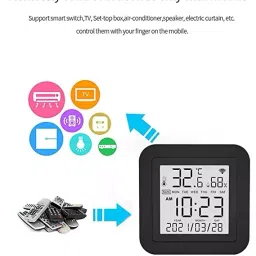 OKOS Alarm, High Accuracy Smart IR Remote Control Black for Home and Office image 3