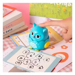 Sanjary Press & Go Owl Toy for Toddlers Running Wind-Up Baby Owl toy for kids pack of 1 color design may vary image 2