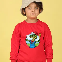 NUSYL Boys Printed Round Neck Long Sleeves Oversized Sweatshirt-picture-45