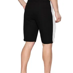 Crisper Men Pack Of 2 Colourblocked Mid-Rise Regular Fit Cotton Shorts image 5