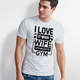 Seekbuylove Men Typography Printed Bio Finish T-shirt image 4