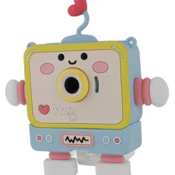 YAMAMA Digital Handy Portable Cute Love Robot Camera Full HD 1080P 2.0 Screen with Inbuilt Games Kids Camera - Multicolor image 5