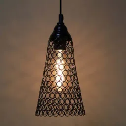 Homesake Black Cone Shape Pendant Light - Set of 1 (Bulb not included)-image-0