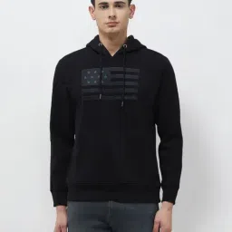 U.S. Polo Assn. Denim Co. Black Cotton Regular Fit Graphic Hoodie-picture-32