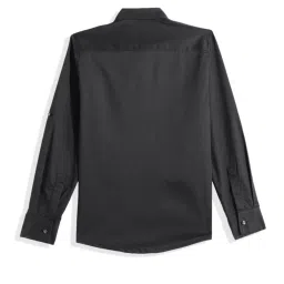 Charchit Boys Black Comfort Fit Shirt image 3