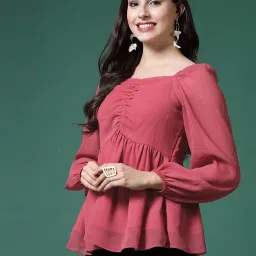 SELVIA Pink Regular Fit Top image 3