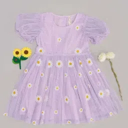 Pantaloons Junior Girls Orchid Bloom Floral Casual Dresses-image-4