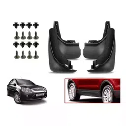 Auto Pearl Front and Rear Mud Guard For Ford Fiesta (Black) Set of 4 Pcs-picture-24