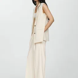 MANGO Lapel Collar Longline Waistcoat image 4