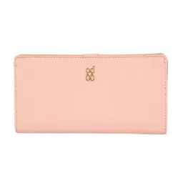 Baggit Pink Textured Small Bi-Fold Wallet for Women-picture-31