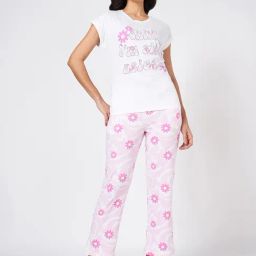 Dreamz By Pantaloons White Cotton Comfort Fit  Sleepwear robes-picture-4
