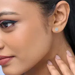 Joyalukkas 18k (750) Purity Rose Gold Twilight Cluster Diamond Earrings image 2