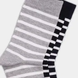 Byford by Pantaloons Multicolored Striped Socks - Pack of 3 image 4