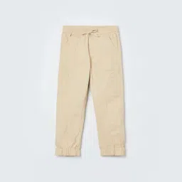 Fame Forever by Lifestyle Boys Beige Cotton Solid Woven Bottom-picture-36