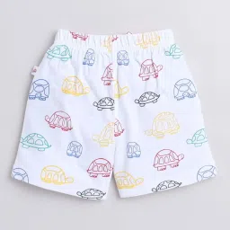 Bumzee Kids Multicolor Cotton Printed Shorts (Pack of 3) image 3