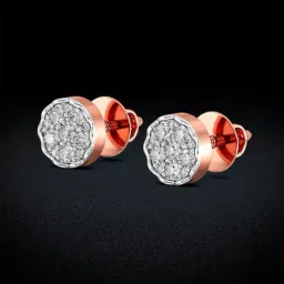 Joyalukkas 18k (750) Purity Rose Gold Twilight Cluster Diamond Earrings image 5