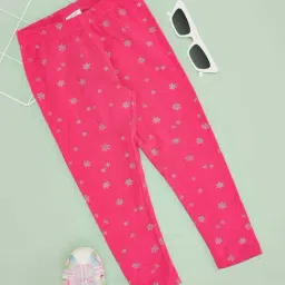 Pantaloons Junior Girls Calypso Coral Printed Legging-picture-23