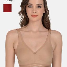 mod & shy Beige & Red Bra - Pack Of 2-picture-15