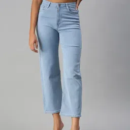 showoffff SHOWOFF Clean Look Blue Wide Leg Denim Jeans-picture-31