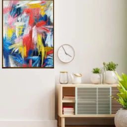The Art House Abstract Multicolor Canvas Painting-picture-26