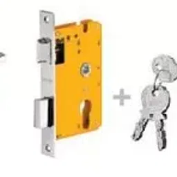 Dorset 70 mm Lever Handle Lock Set With Both Side Key Cylinder Stainless Steel ML DV-picture-11