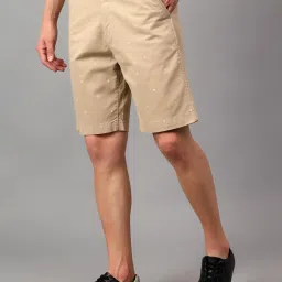 Cantabil Beige Regular Fit Printed Shorts image 3