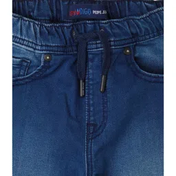 pepe jeans Pepe Denim Joggers Boys Dark Blue Solid Denim Joggers image 3