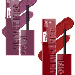 Ramp Walk Velvet Kiss Set Of 2 Waterproof Liquid Lipstick -3.5 ml Each - 6 - 12-picture-37