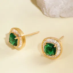 Peora Gold-Plated Cubic Zirconia Studs-image-17