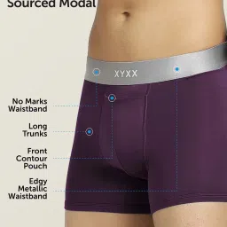 XYXX Multicolor Micro Modal Trunks - Pack of 3 image 3