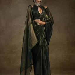 Saree Mall Black Chiffon Embellished Saree with Blouse Piece-image-87