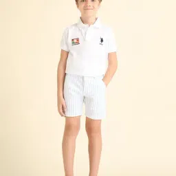 U.S. Polo Assn. Boys Blue Regular Fit Shorts image 3