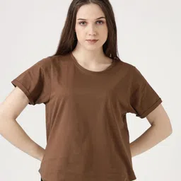 FILMODE Women Extended Sleeves Bio Finish Cut Outs T-shirt-image-10