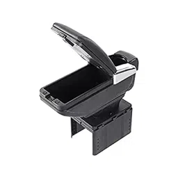 VBX Custom Fit Super Luxury Console/Armrest For Skoda Octavia Of 1 Pcs (Black Color) image 2