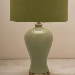 Pure Home and Living Green Ceramic Solid Lamp Stand-picture-44