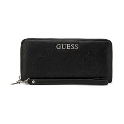 Guess Black Abbas Logo Large Zip Around Wallet-picture-45