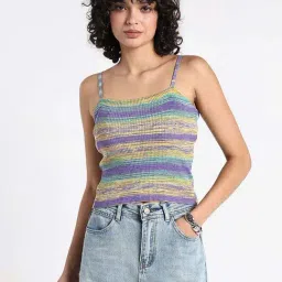 Showoffff Multicolor Regular Fit Printed Top-picture-14