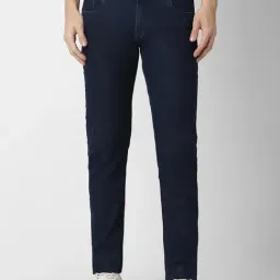 Peter England Navy Cotton Skinny Fit Jeans-picture-40