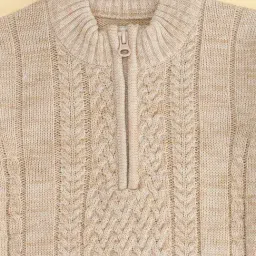 Pantaloons Junior Beige Regular Fit Sweater image 4