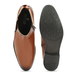 SHOZANIA Men Round-Toe Chelsea Boots image 2