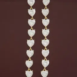 kushal's fashion jewellery Kushal's 92.5 Silver White Gold Polished Earrings for Women-picture-13